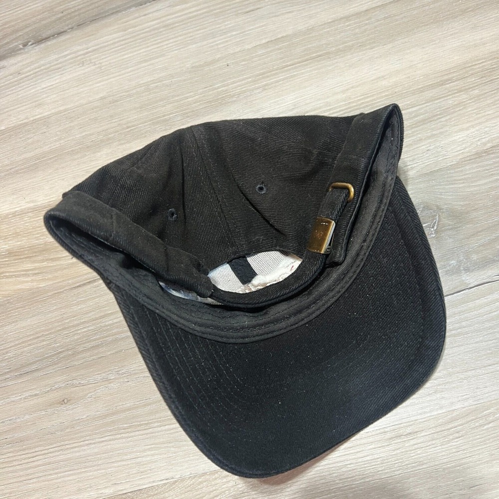 Geodimeter Hat Mens Strapback Cap Black Embroidered‎ Employee Logo Retro EUC - Picture 3 of 4